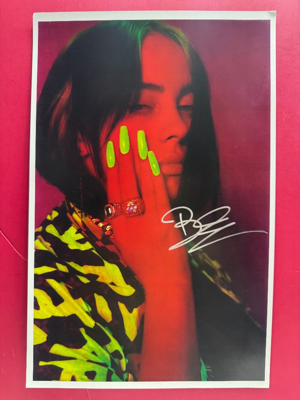 HAND SIGNED BILLIE EILISH Poster by Billie Eilish COA AUTHEN…